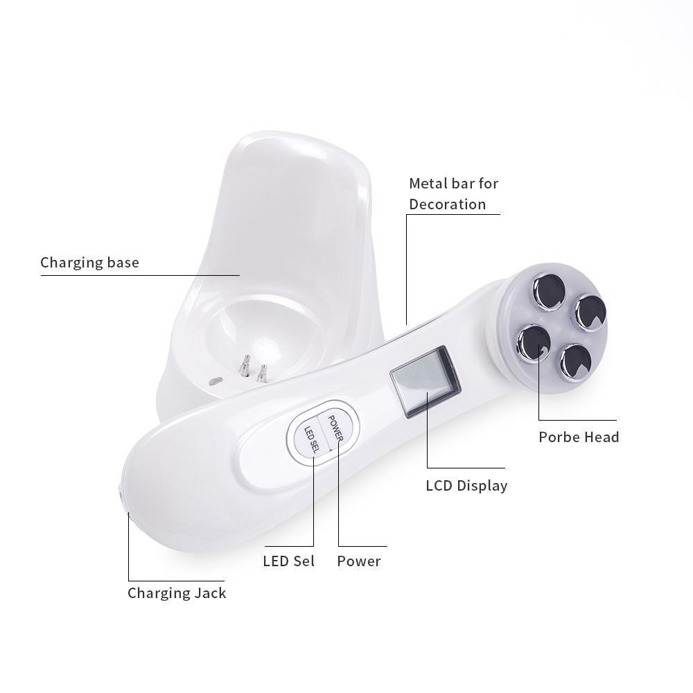 Aparelho Tratamento Fototerapia Facial Led - 5 em 1