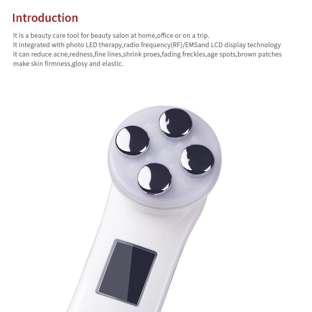 Aparelho Tratamento Fototerapia Facial Led - 5 em 1